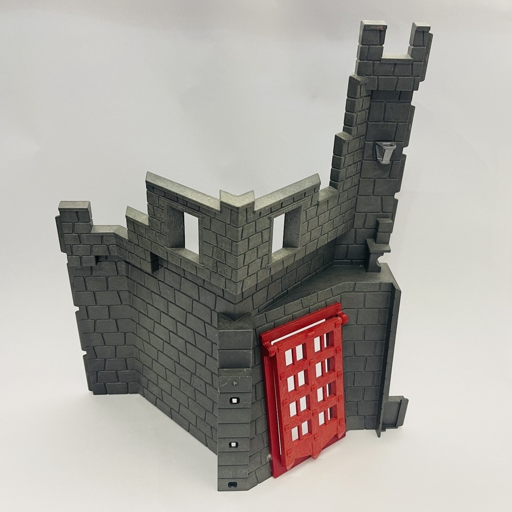 Playmobil Castle Wall Dark Gray Red Replacement Add-on Part Piece